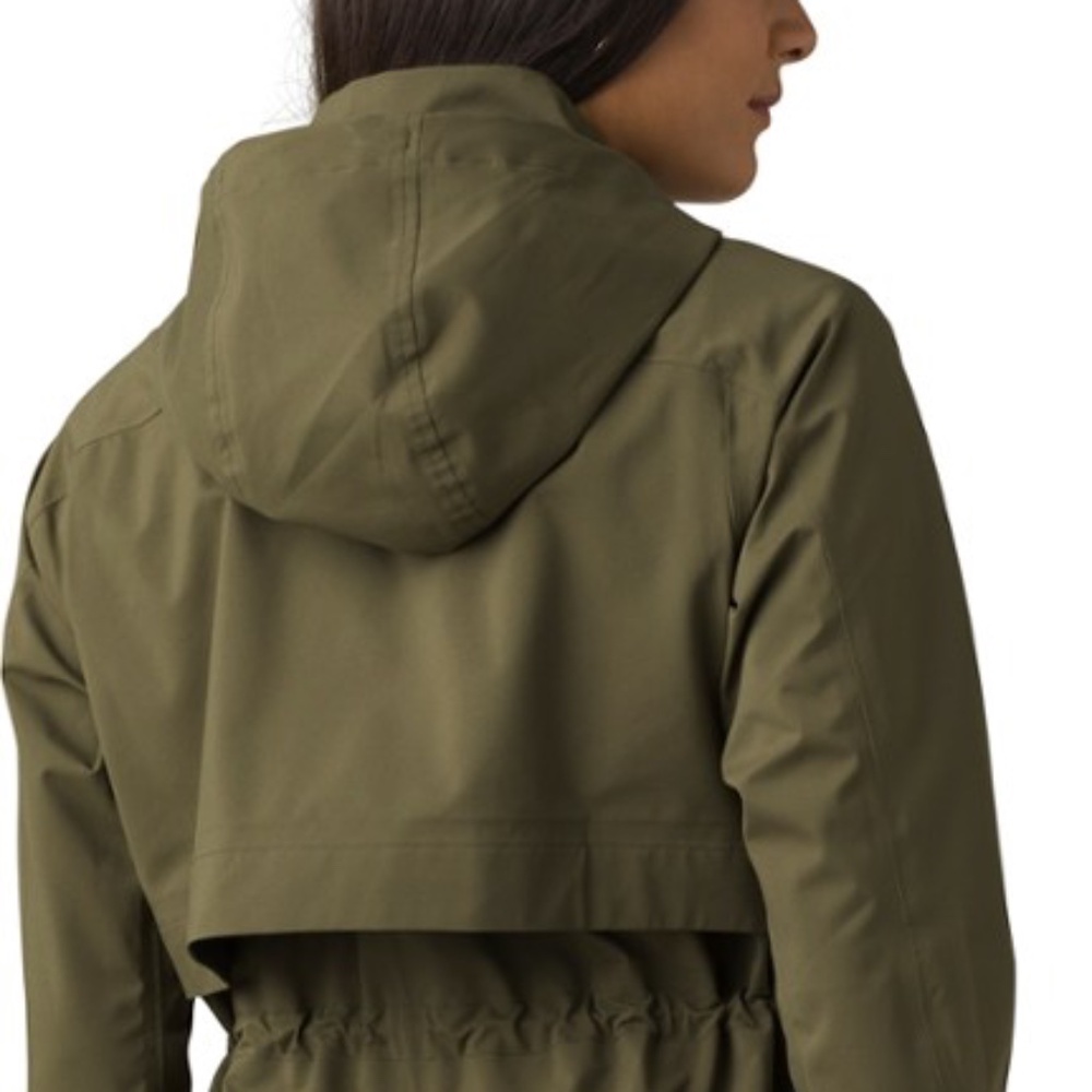 PrAna Women's Othello Falls Fish Tail Trench Rain Jacket (waterproof)